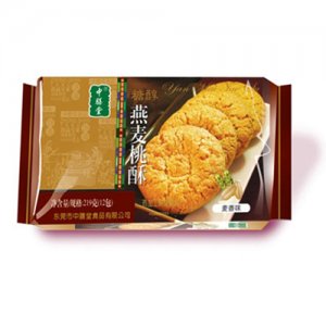 中膳堂糖醇燕麦桃酥麦香味219g