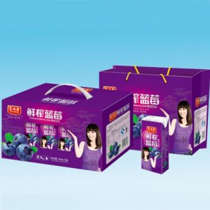 富顺康鲜榨蓝莓250mlx12盒