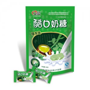 美顿酷口绿茶味奶糖