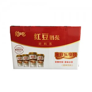 约吧红豆奶茶箱装