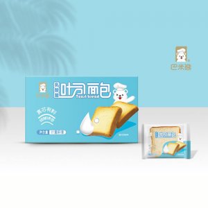巴米熊奶乳酸菌吐司面包箱装