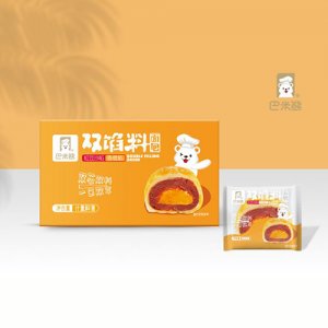 巴米熊双馅料红豆+香橙面包箱装