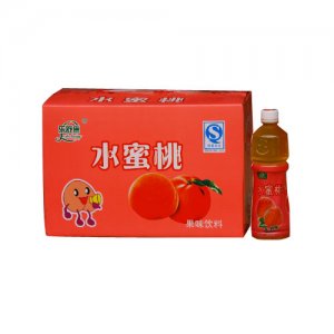乐舒康水蜜桃饮料箱装