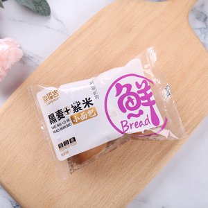 梁福吉黑麦紫米面包散装