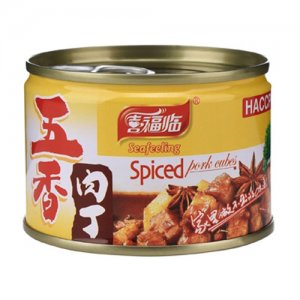 喜福临五香肉丁罐头