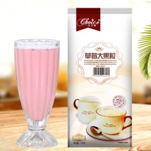 巧艾斯1kg草莓大果粒牛奶味奶茶店可用速溶冲饮