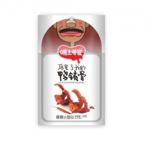 嘴上零食麻辣食品鸭锁骨60g
