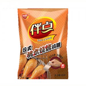 百群伴点日式桃木烧烤鸡腿