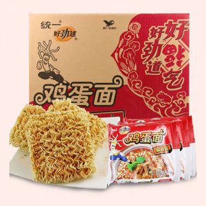 统一好劲道鸡蛋面箱装
