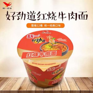 统一好劲道红烧牛肉面桶装