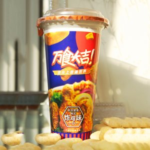 万食大吉薯片星你韩式炸鸡味