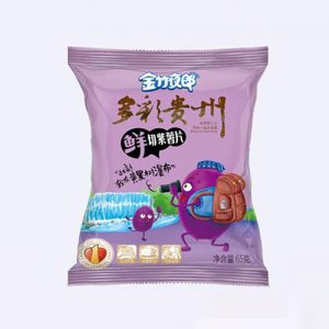 金竹夜郎紫色马铃薯脆片袋装