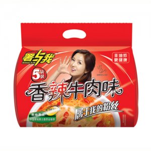 薯与我香辣牛肉味方便粉丝5袋装