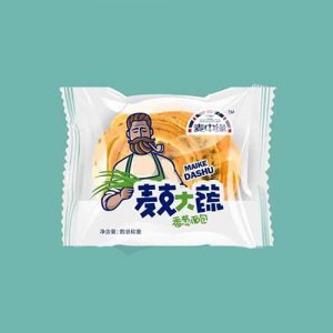 麦中缘麸大蒜香葱面包袋装