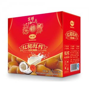椰丽红椰鲜榨果肉椰子汁1.25kgx6瓶
