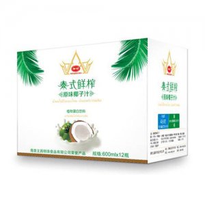 椰丽泰式鲜榨椰子汁600mlx12瓶