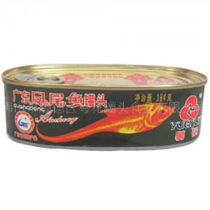 粤花广东凤尾鱼罐头