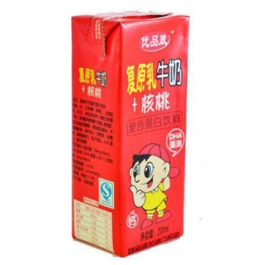 优品致复原乳核桃牛奶200ml