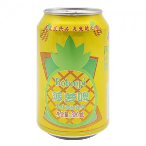 蓝发菠萝啤果味饮料320ml