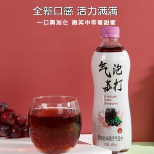 么么象黑加仑味苏打气泡水480ml