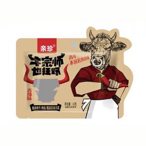 亲珍牛宗师也狂野植本肉干麻辣味