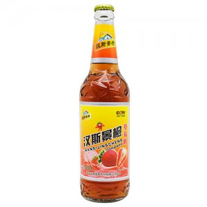 汉斯景橙碳酸饮料草莓味500ml