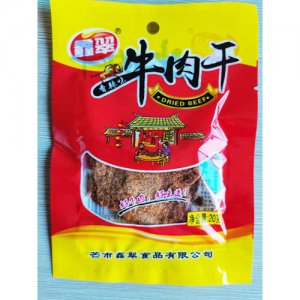 鑫翠牛肉干香辣味20g