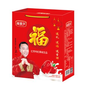益菲尔红枣枸杞果味饮品250mlx12盒