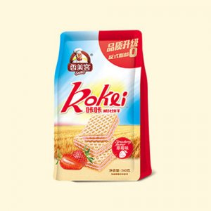 香美客草莓味威化饼干
