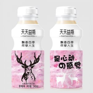 天天益瓶乳酸菌饮品草莓味340ml