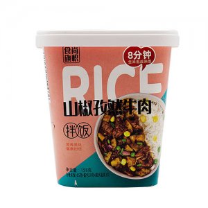 食尚旗帜山椒孜然牛肉拌饭158g