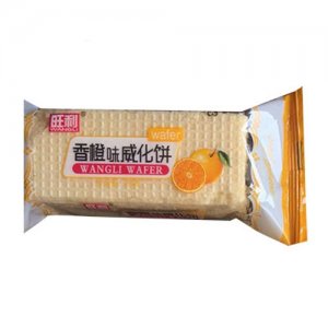 旺利旺利香橙威化饼干袋装