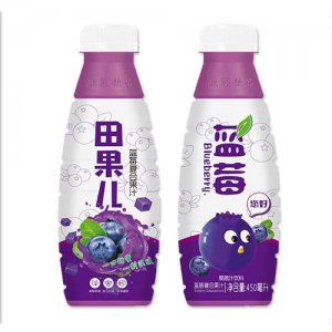 田果儿蓝莓汁饮料欧冠饮品田果儿蓝莓复合果汁饮料450ml