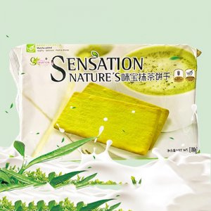 味宝抹茶饼薄饼180g