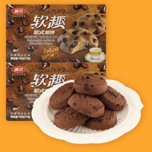 广合卡布奇诺咖啡巧克力软趣甜饼