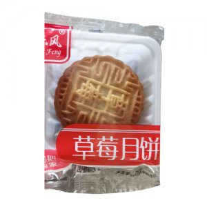 禧乐风草莓味月饼散装称重