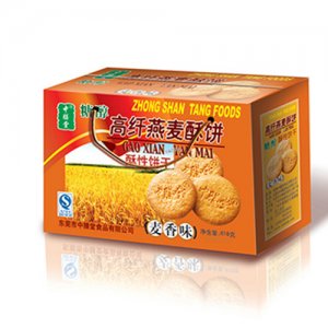 中膳堂糖醇高纤燕麦酥饼麦香味