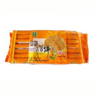 中膳堂糖醇苦荞饼干芝麻味