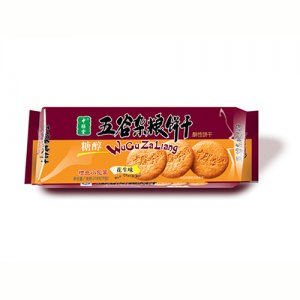 中膳堂糖醇五谷杂粮饼干花生味
