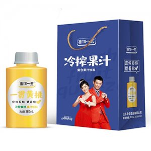 鲁佰一贯黄桃复合果汁饮料380ml