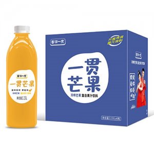 鲁佰一贯芒果复合果汁饮料1.15L×6瓶