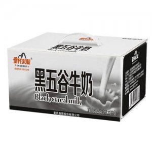 皇氏乳业黑五谷牛奶250mlX15