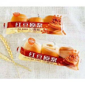 拉菲堡堡红豆原浆小面包称重