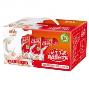 皇氏乳业花生牛奶复合蛋白饮料250mlX12