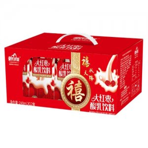 皇氏乳业大红枣酸乳饮料240mlX12