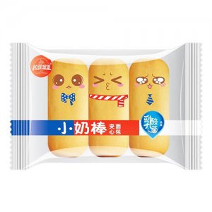 拉菲堡堡小奶棒夹心面包乳酸菌味称重