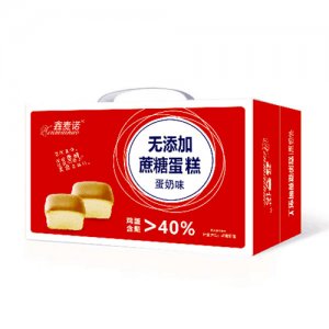 鑫麦诺无添加蔗糖蛋糕蛋奶味礼盒