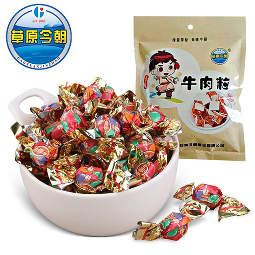 草原今朝牛肉粒五香味代加工oem,价格美丽