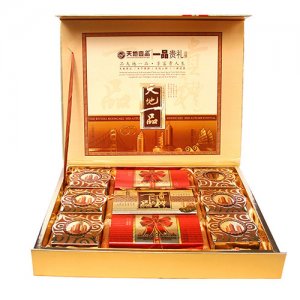 天地壹品高档蛋黄莲蓉礼盒装