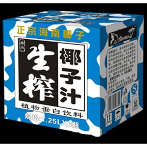 南国椰香迷彩生榨椰子汁箱装1.25L